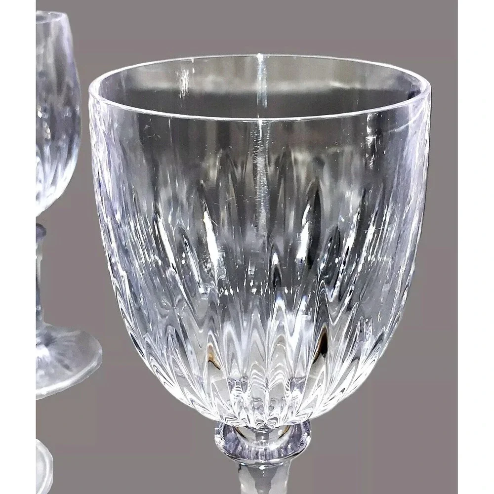 6 Unbreakable Acrylic Wine Water Goblets Glasses High-End / Heavy-Duty Quality